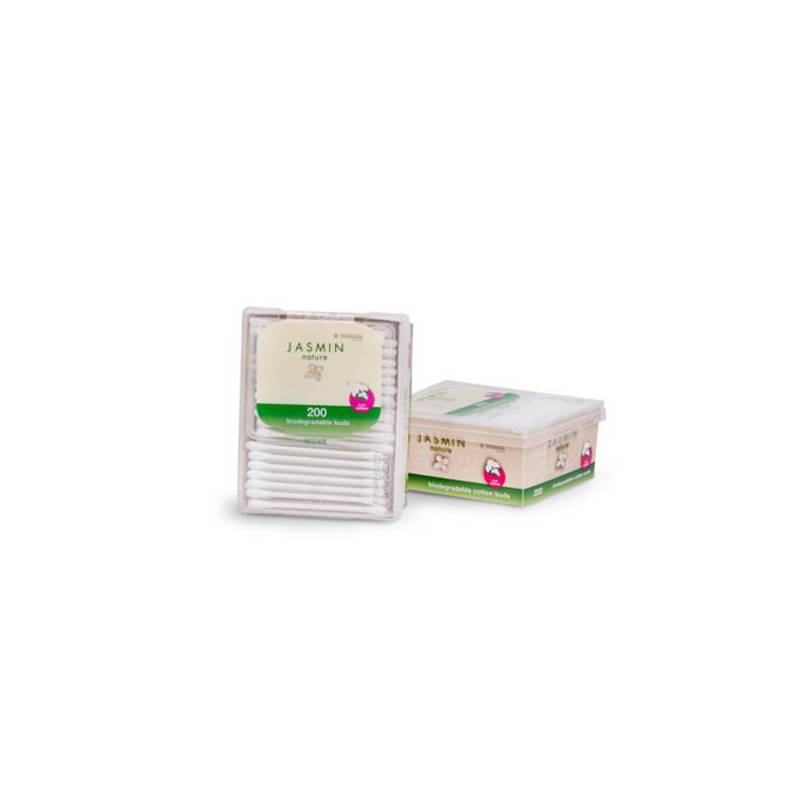 Betisoare de urechi biodegradabile din bumbac 200 buc Jasmin Nature