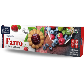 Biscuiti vegani cu fructe de padure, eco-bio, 100g, Sottolestelle