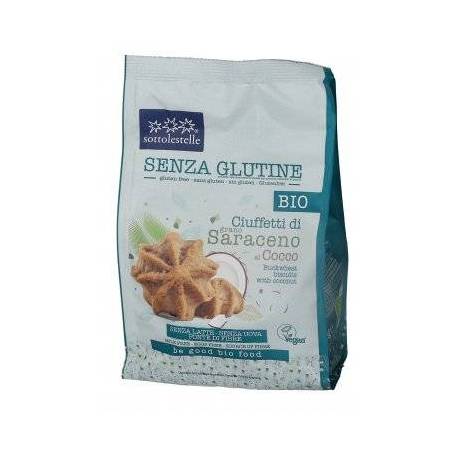 iscuiti (vegani, fara gluten) din hrisca, eco-bio, 100g, Sottolestelle