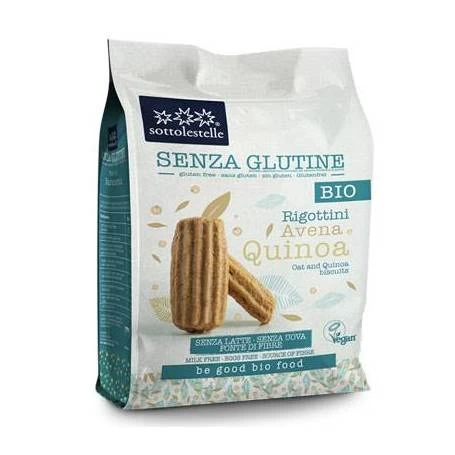 Biscuiti (vegani, fara gluten) cu ovaz si quinoa, eco-bio, 250g, Sottolestelle