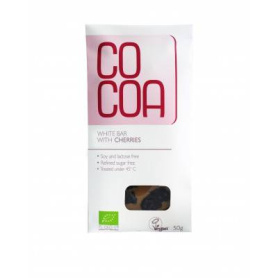 Ciocolata vegan bruta cu cirese, eco-bio, 50g, Cocoa