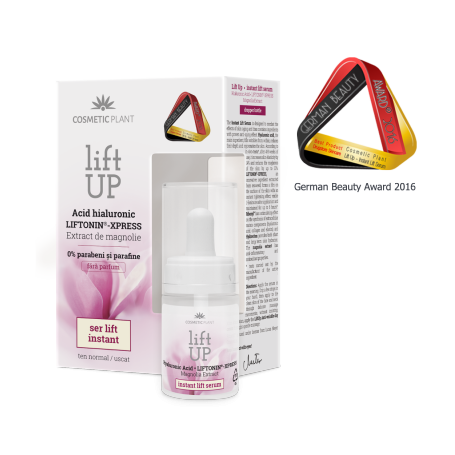 Ser Lift Instant cu Acid Hialuronic - Lift Up 15ml - Cosmetic plant