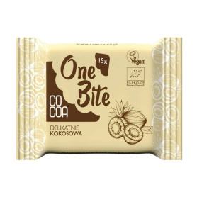 Ciocolata One Bite, nuca de cocos, eco-bio, 15g, Cocoa