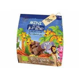 Biscuiti Mini Jungle cu cacao eco-bio, 100g, Ania