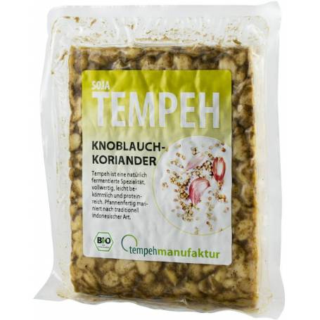 Tempeh din soia cu coriandru si usturoi eco-bio, 200g TEMPEHMANUFAKTUR