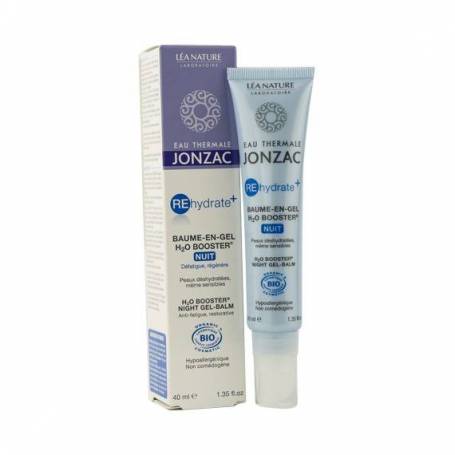 Balsam-gel de noapte H2O Booster, Rehydrate Plus -  40ml Jonzac