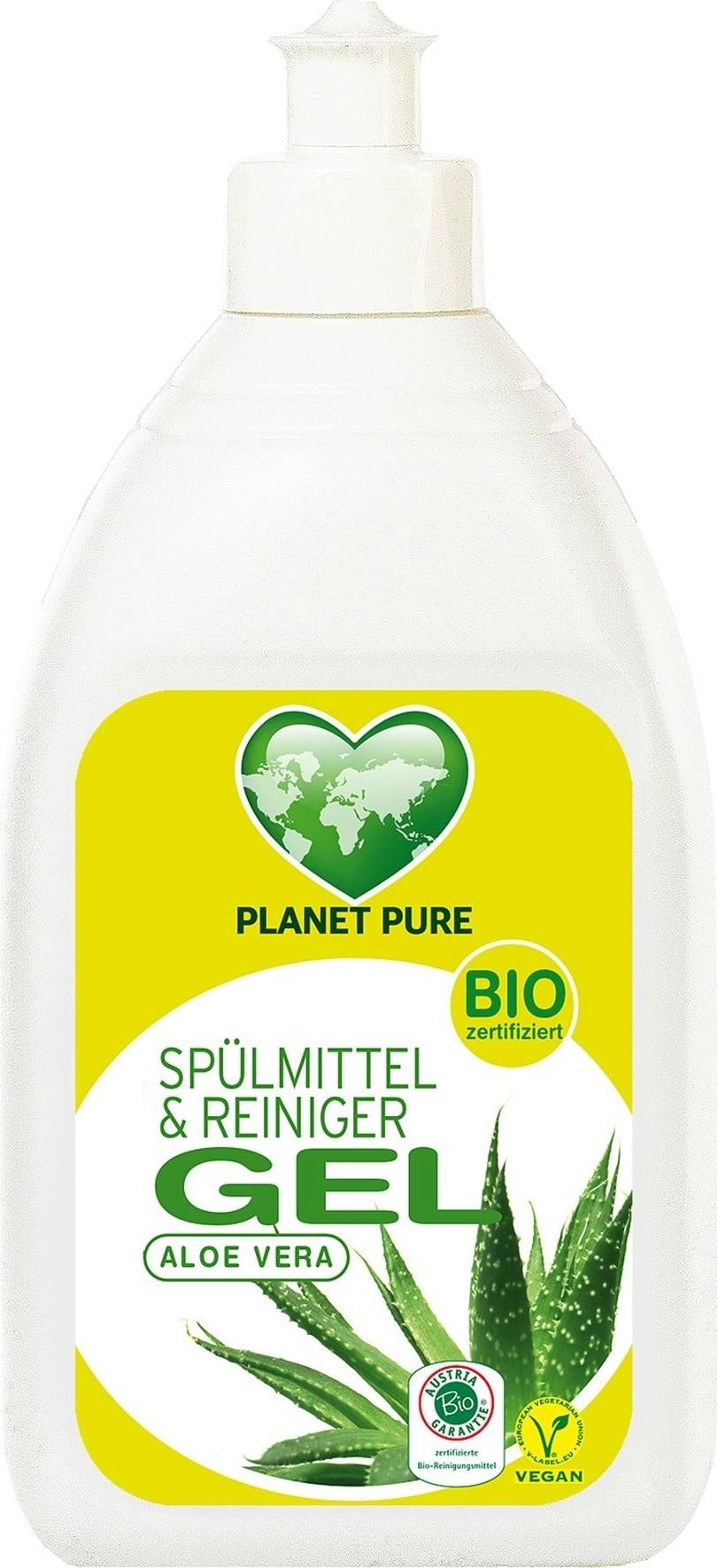 Detergent gel de vase - aloe vera eco-bio, 500ml planet pure