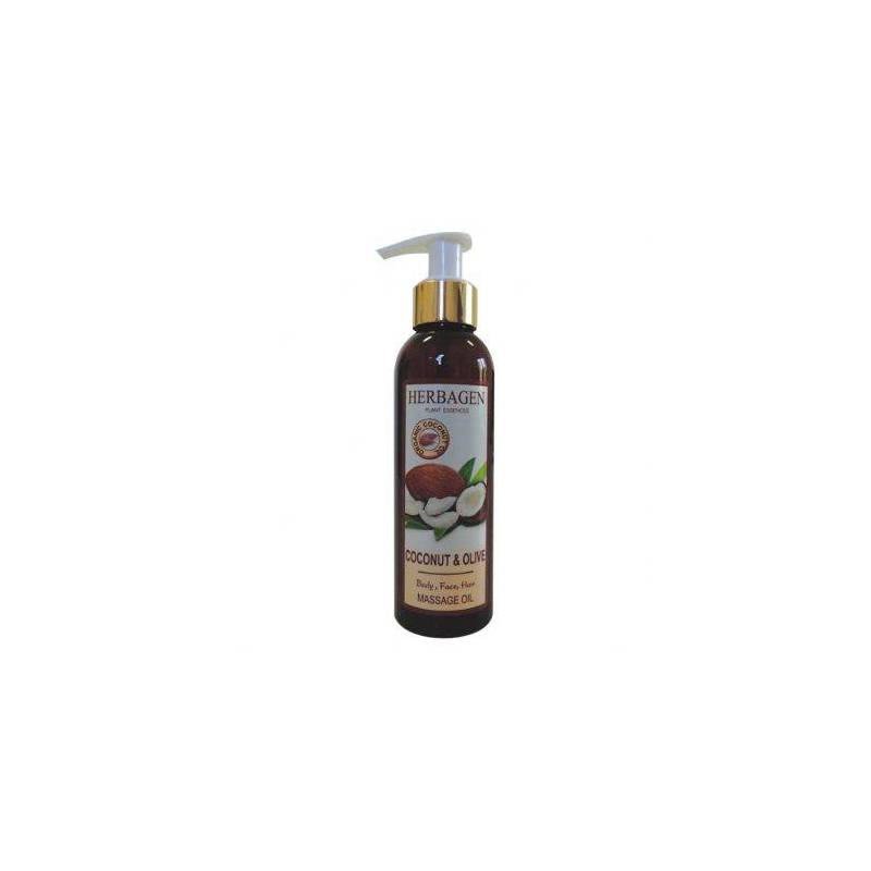 Ulei masaj cu cocos si masline 150ml - Herbagen