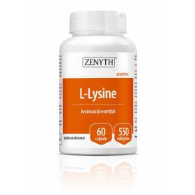 L-Lysine 550mg, 60cps - Zenyth