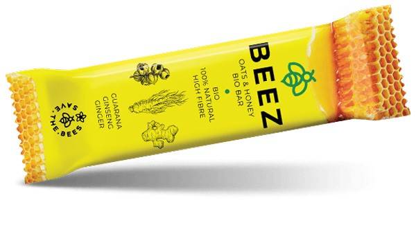 Baton beez din ovaz cu miere, guarana, ghimbir si ginseng, 40g max sport