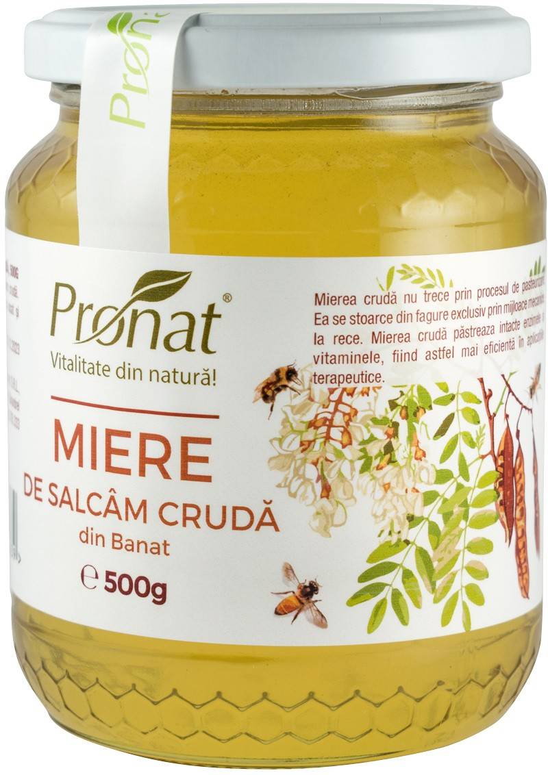 Miere de salcam cruda 500g, pronat