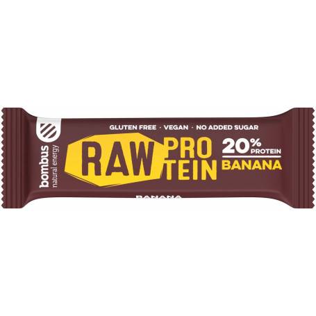 Baton proteic cu banane, 20% proteine, eco-bio, 50g - Bombus