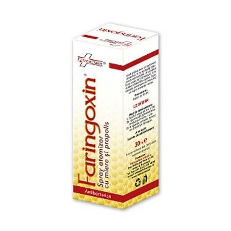 Faringoxin spray miere si propolis 30ml - FarmaClass