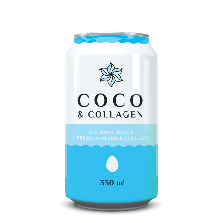 Coco Colagen, apa de cocos naturala cu colagen marin, 330ml - Diet Food
