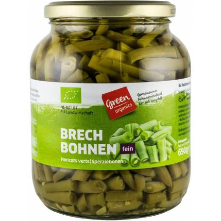 Fasole verde, eco-bio, 690g - Green Organics