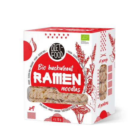Paste Ramen tip Soba 100% hrisca, eco-bio, 280g - Diet Food