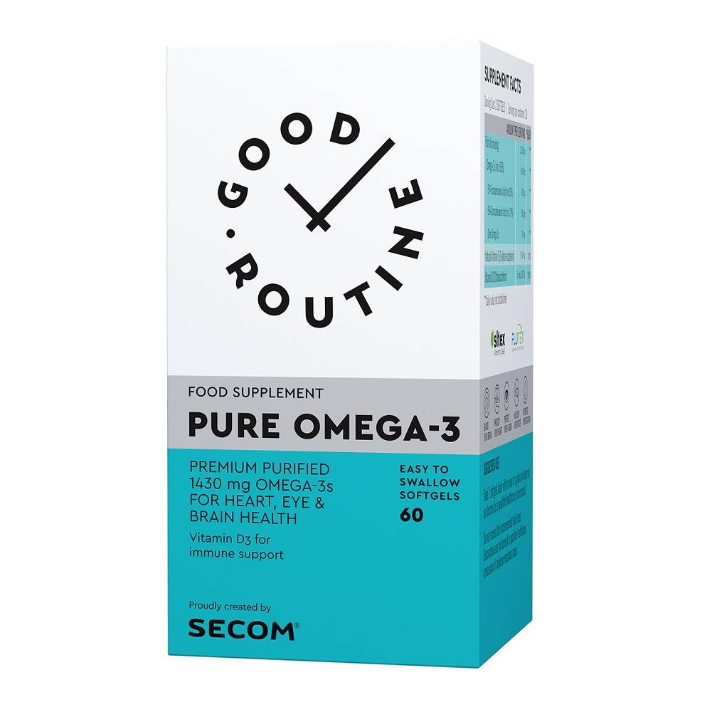 Pure-omega-3 - 60cps, good routine, secom