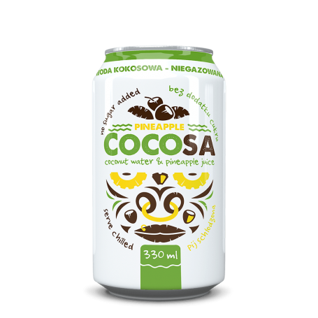 Cocosa Ananas - apa de cocos naturala cu ananas 330ml, Diet Food