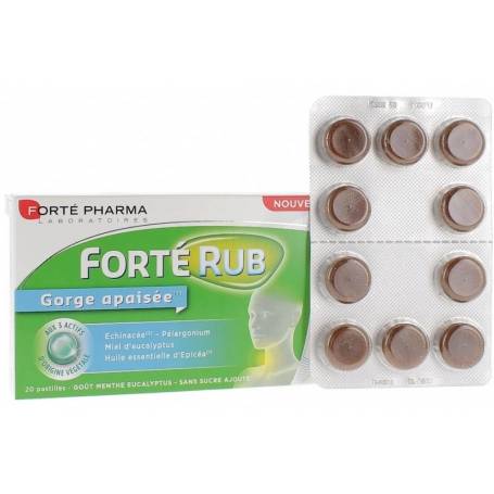 Forte Rub Gorge, 20cpr - Forte Pharma