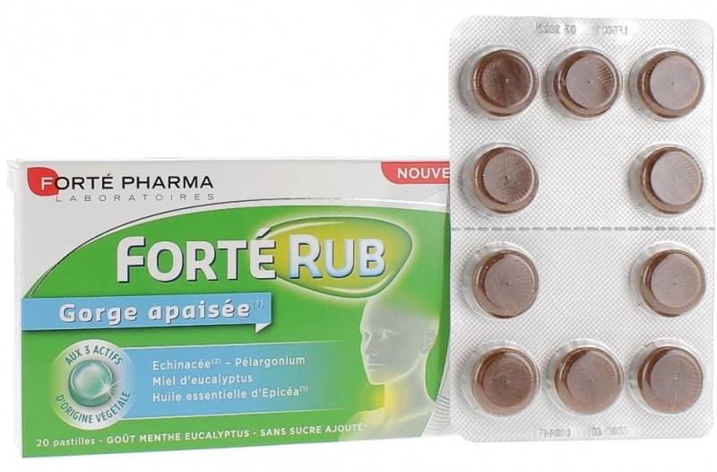 Forte rub gorge, 20cpr - forte pharma