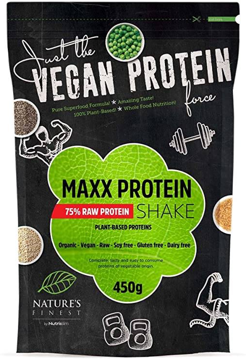 Shake proteic maxx protein (75% proteine) 450g nature's finest - nutrisslim