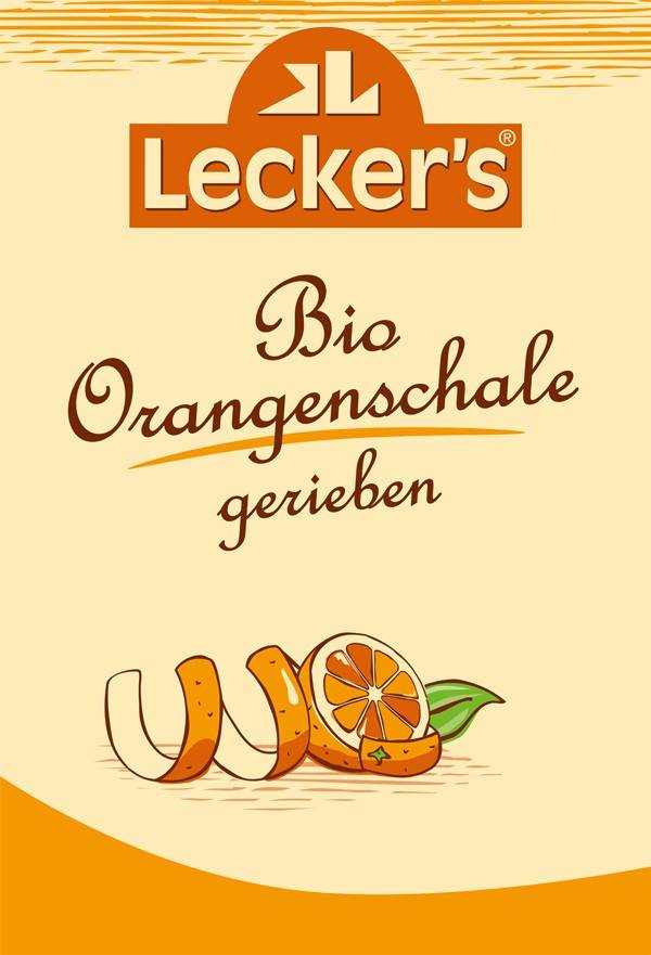 Coaja de portocale macinata eco-bio, 15g lecker`s