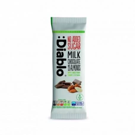 Ciocolata cu lapte si migdale fara zahar Diablo 75g