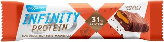 Baton Proteic Infinity Protein Cu Ciocolata Si Alune De Padure, 55g Max Sport