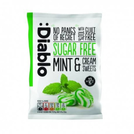 omboane cremoase fara zahar cu menta si frisca, 75g Diablo