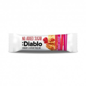 Baton musli fara zahar cu merisoare si zmeura, 30g Diablo