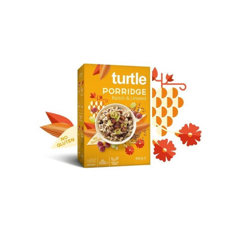 Fulgi de ovaz cu Stafide si seminte in fara gluten eco-bio, 400g -