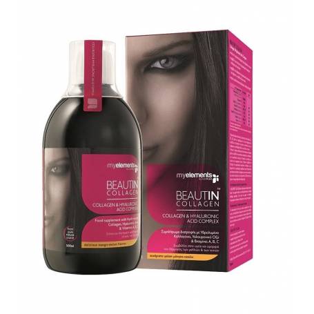 BEAUTIN COLLAGEN LICHID 500ml - aroma de mango si pepene - My Elements - ISOPLUS