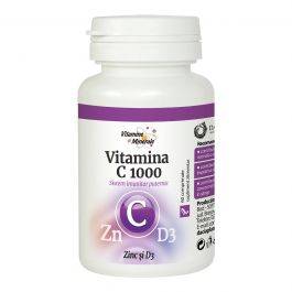 Vitamina c1000 cu zinc si d3, 60 cpr - dacia plant