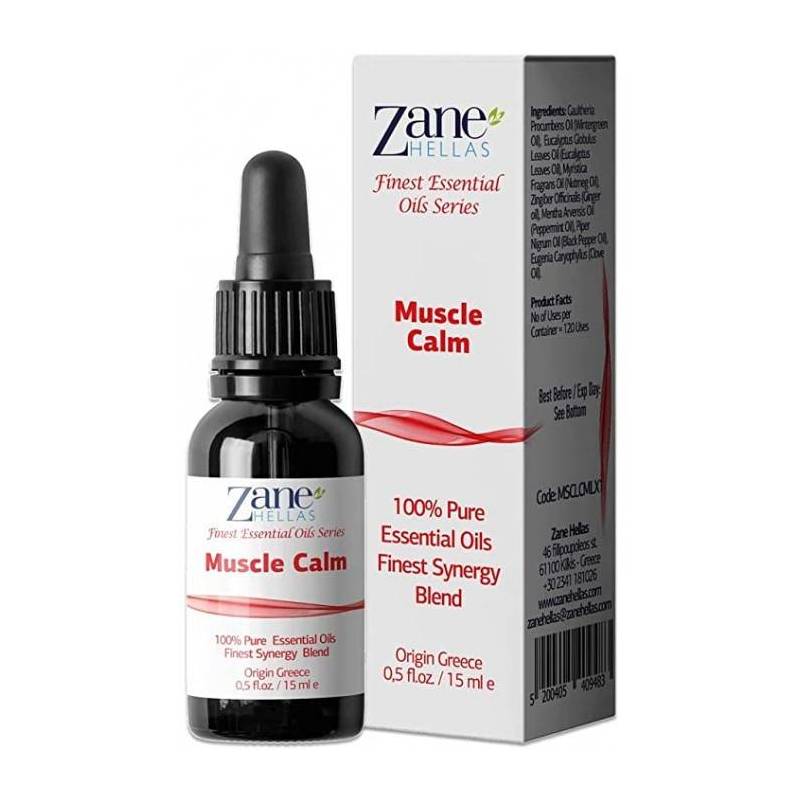 Ulei esential Bye bye durere - Muscle Calm, 15ml, Zane Hellas