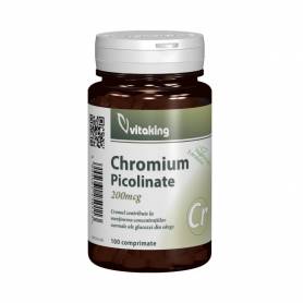 Crom Picolinat 200Mcg, 100 cpr - VITAKING