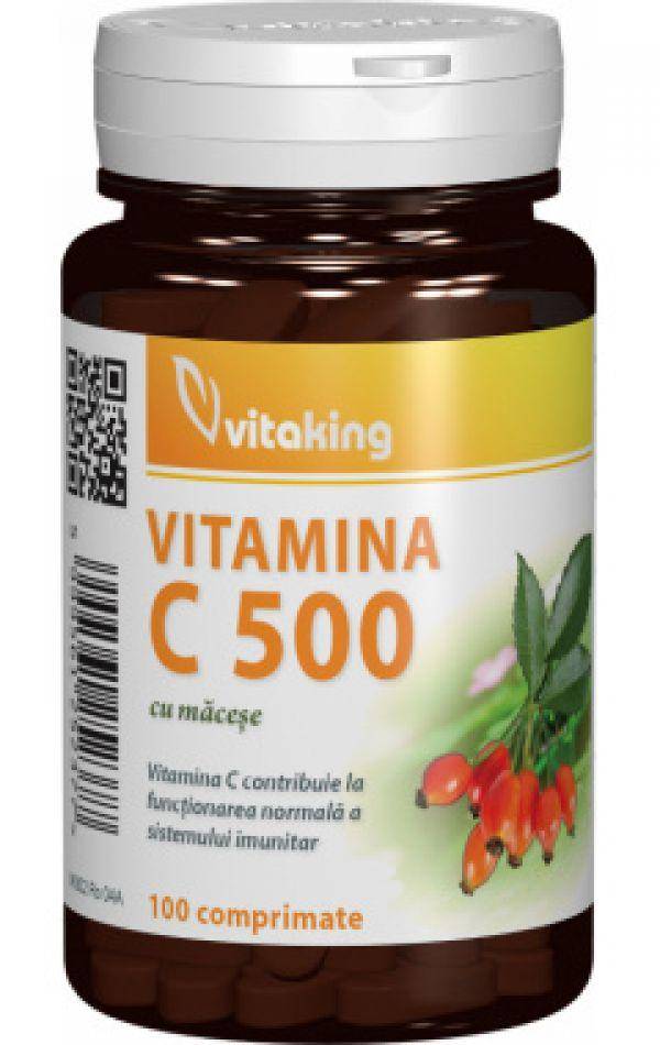 Vitamina c 500mg macese 100cpr - vitaking