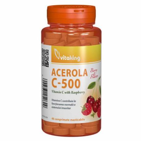 Vitamina C cu Acerola 40cpr masticabile - VITAKING