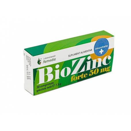 Bio Zinc Forte 50mg, 30cpr - Remedia