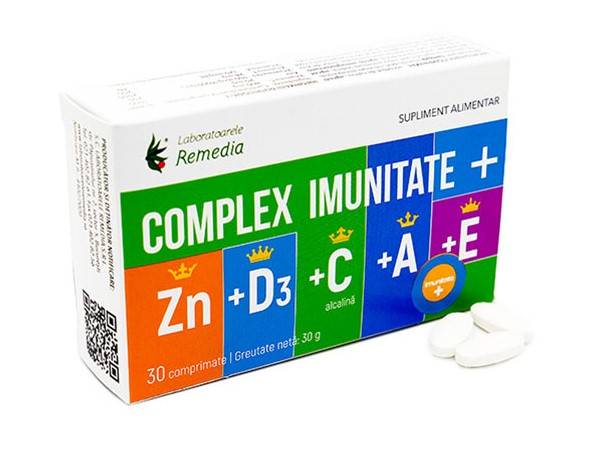 Complex imunitate zn+d3+c+a+e, 30cpr - remedia