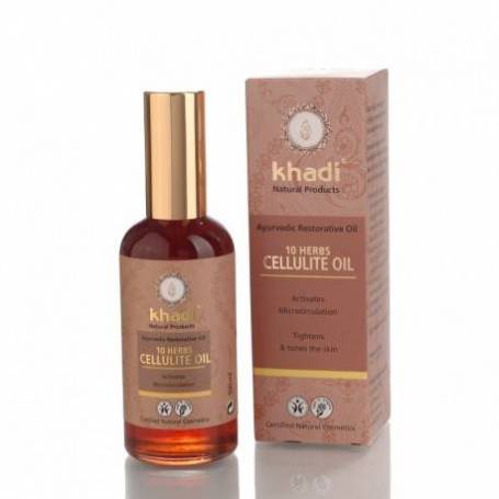 Ulei anticelulitic 10 plante 100ml - Khadi 