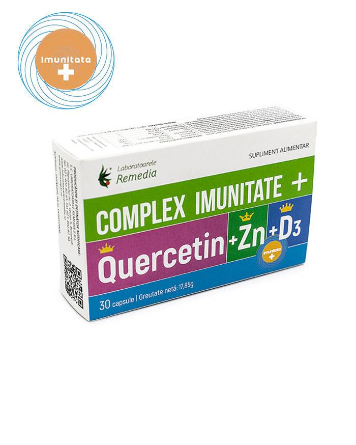 Complex imunitate quercetin+zn+d3, 30cpr - remedia