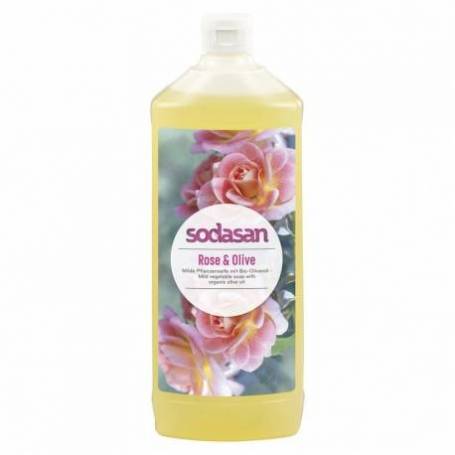 Sapun lichid/gel de dus ecologic Trandafiri - Masline 1L - SODASAN