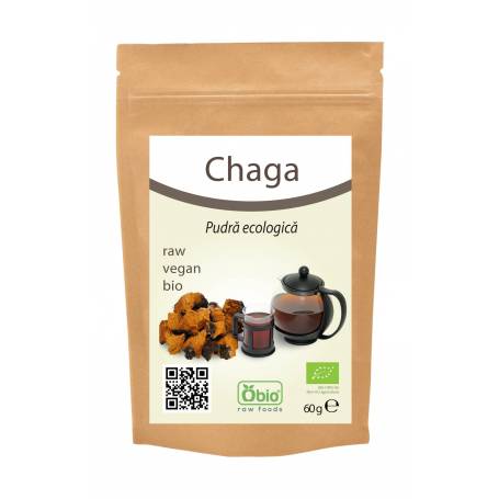 CHAGA pulbere raw bio 60g - OBio