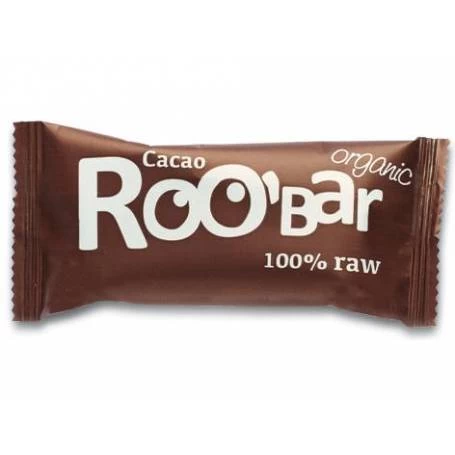 Baton raw bio cu cacao raw 50g ROO BAR