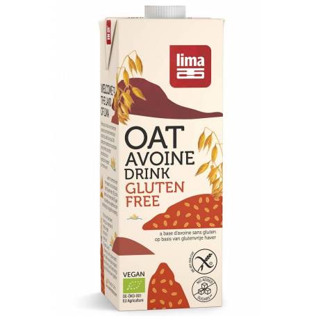 Lapte de ovaz fara gluten bio 1l - Lima