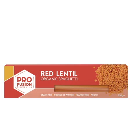 Spaghetti din linte rosie fara gluten eco-bio 250g Profusion