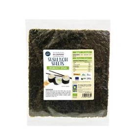 Alge nori pt sushi (Porphyra umbilicalis)  raw eco-bio 30g - 10 folii Algamar