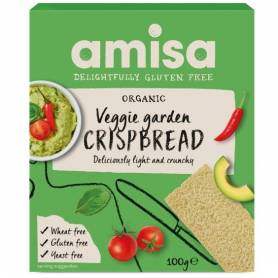 Crispbread (painici) veggie garden fara gluten eco-bio 100g - Amisa