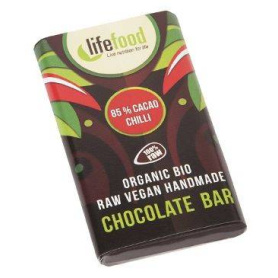 Ciocolata MINI cu 85% cacao si chilli raw eco-bio 15g - Lifefood