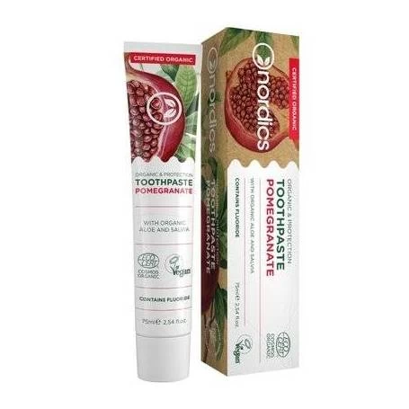 Pasta de dinti pt protectie cu rodie, eco-bio, 75ml - Nordics